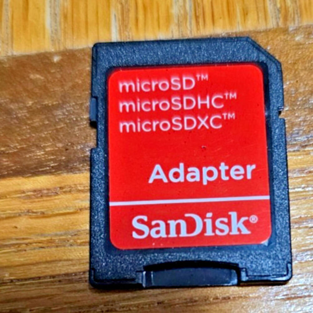SanDisk Micro SD / TransFlas Adapter - Micro SD to SD Card Adapter - Black